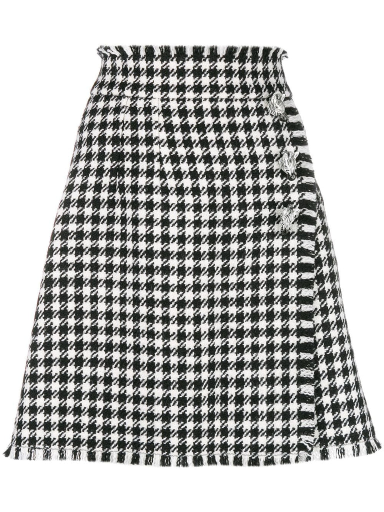 vichy pattern skirt