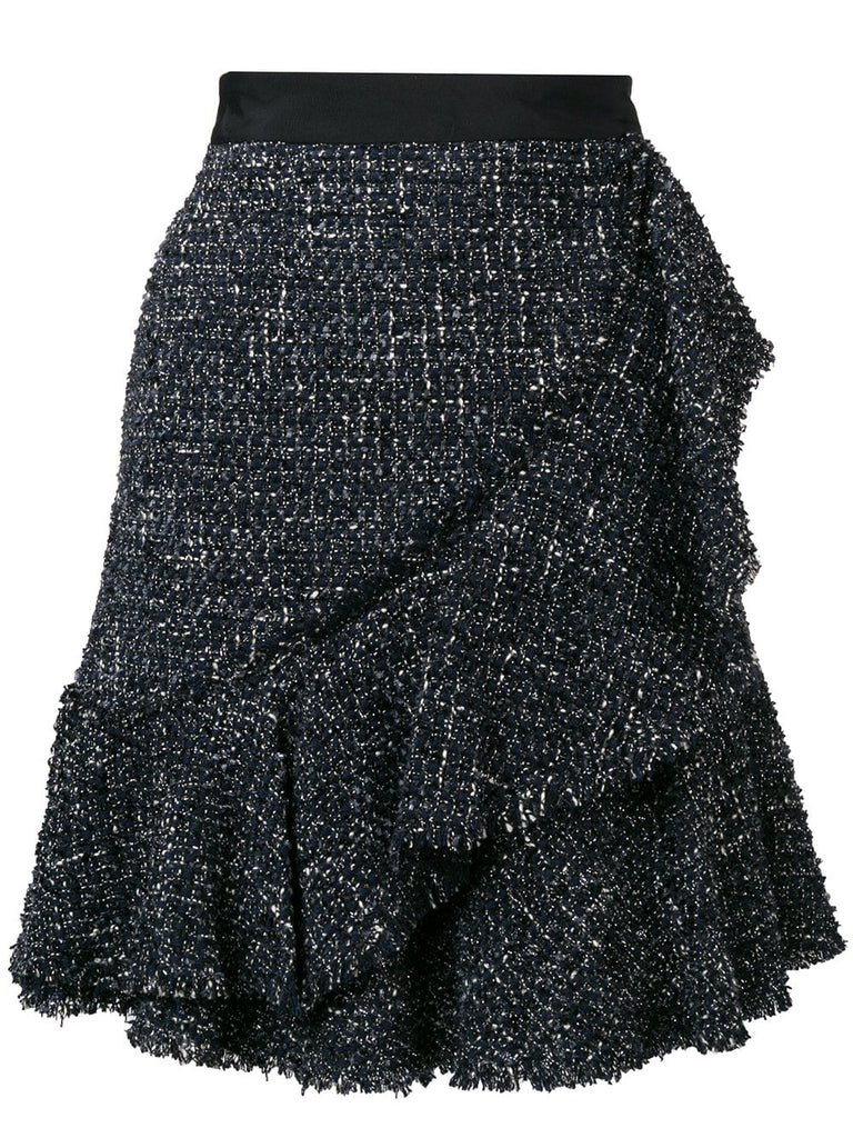 sparkle bouclé skirt