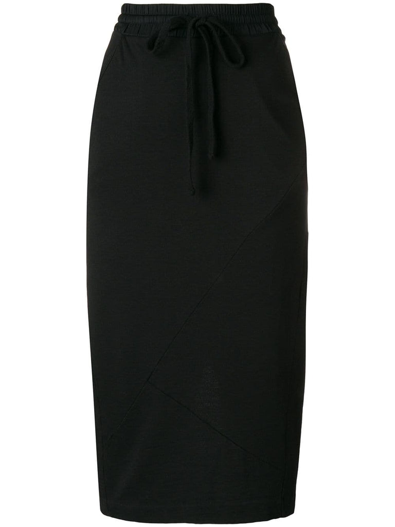 jersey knit drawstring skirt