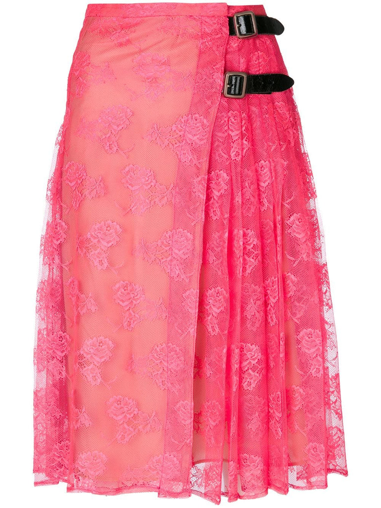 neon lace kilt