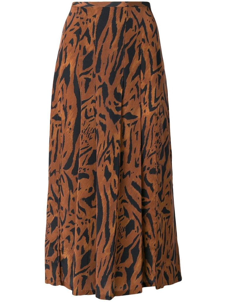 tiger print skirt