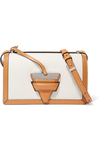 Barcelona textured-leather shoulder bag