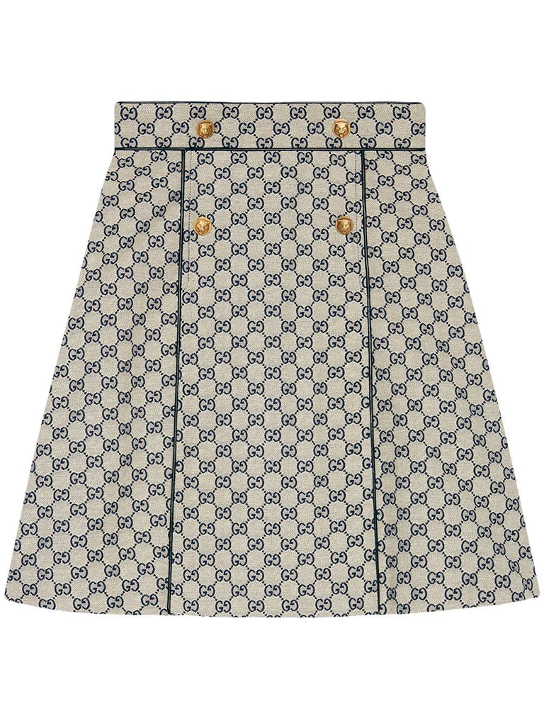 GG canvas A-line skirt