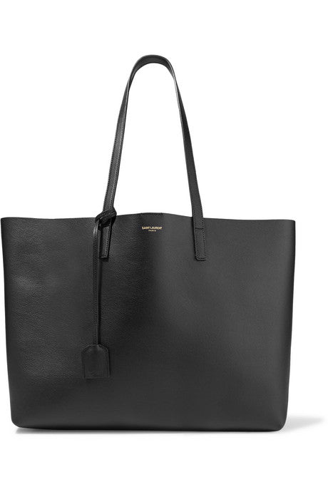 Shopper large textured-leather tote