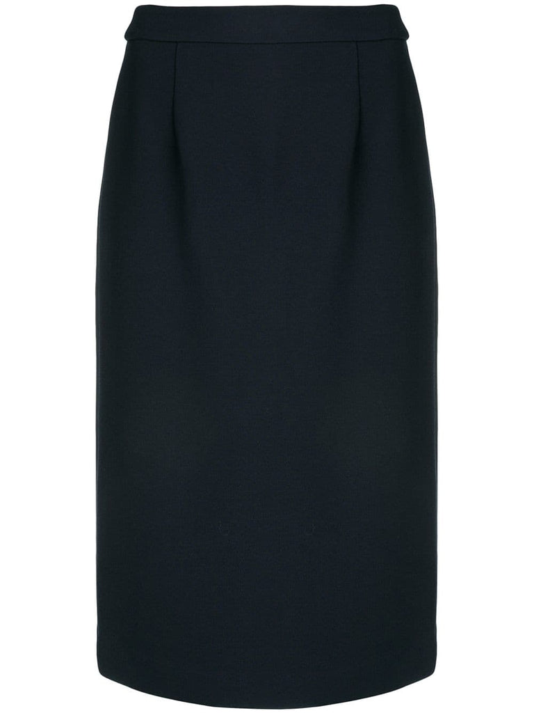 high rise pencil skirt