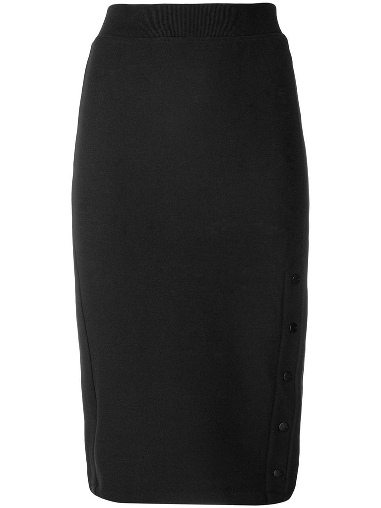 logo embroidered pencil skirt