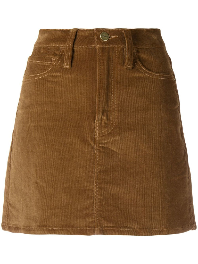 corduroy mini skirt