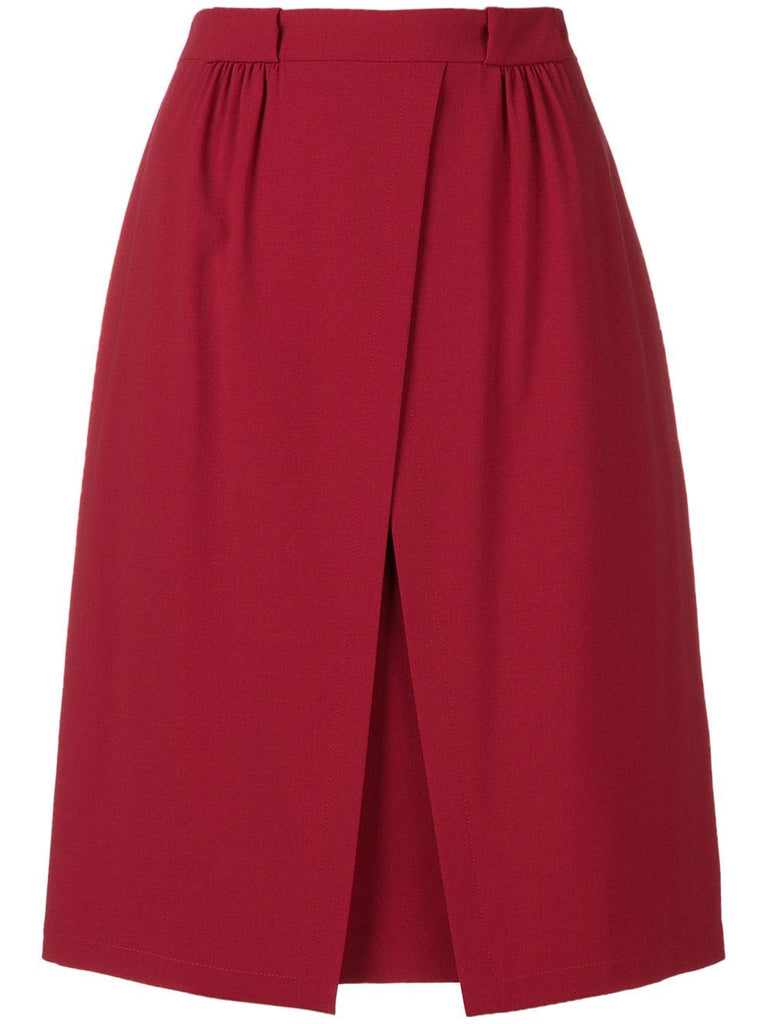 off centre split skirt