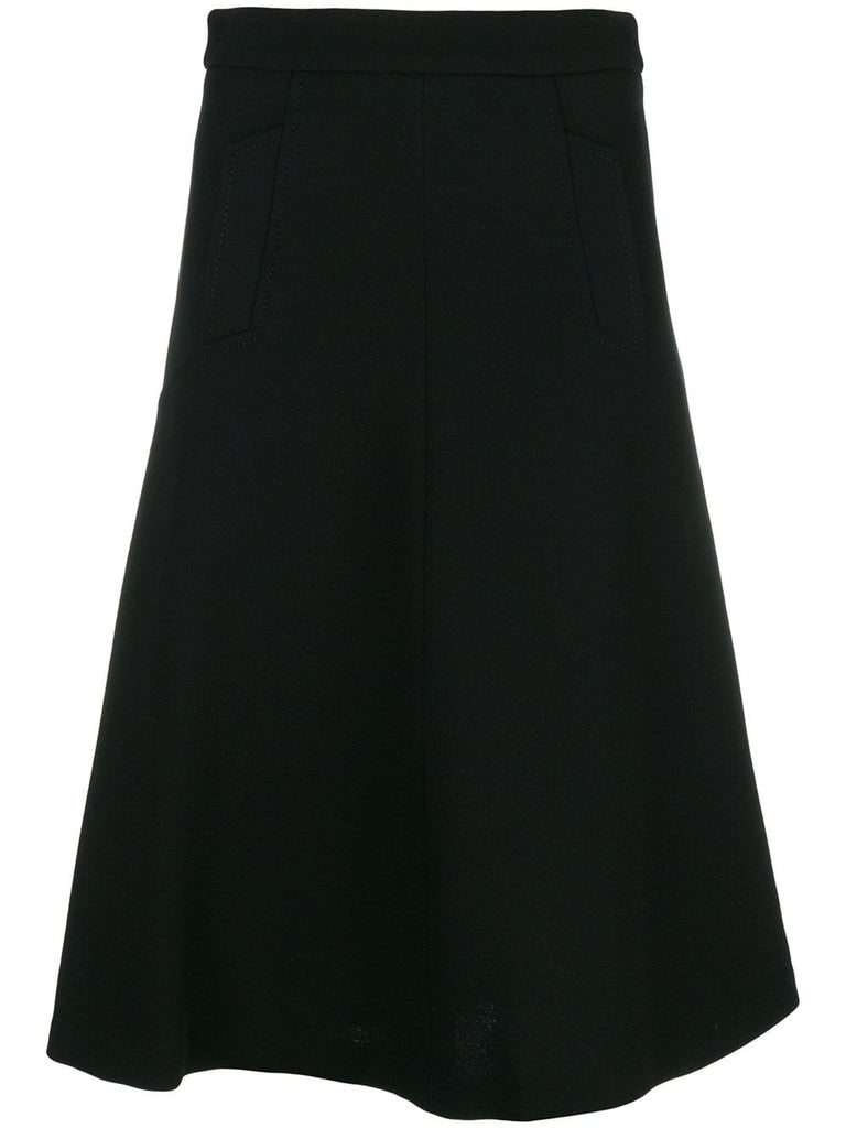 flared A-line skirt