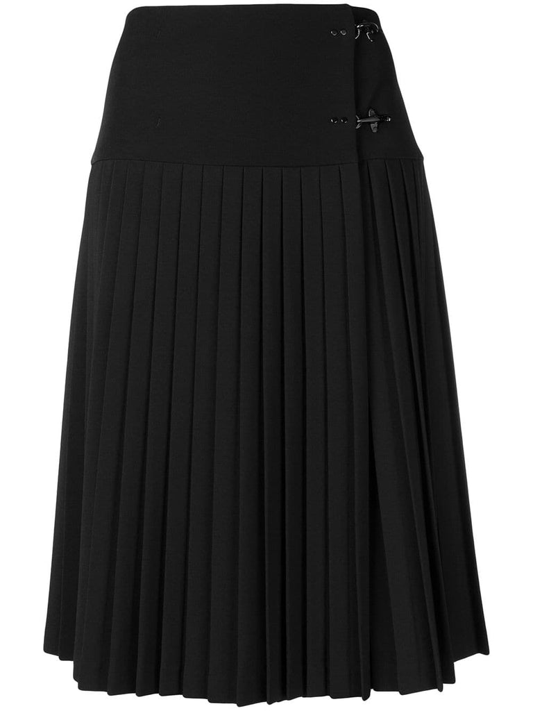 high waist pleated skirt