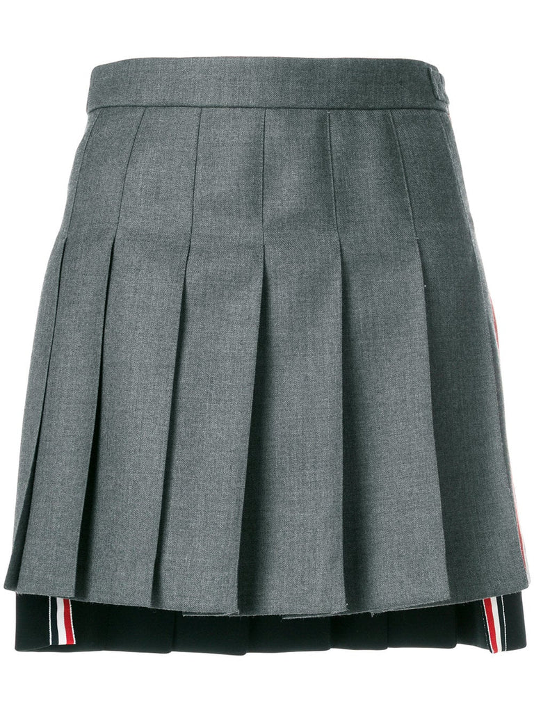 Striped Pleated Fun Mix Mini Skirt