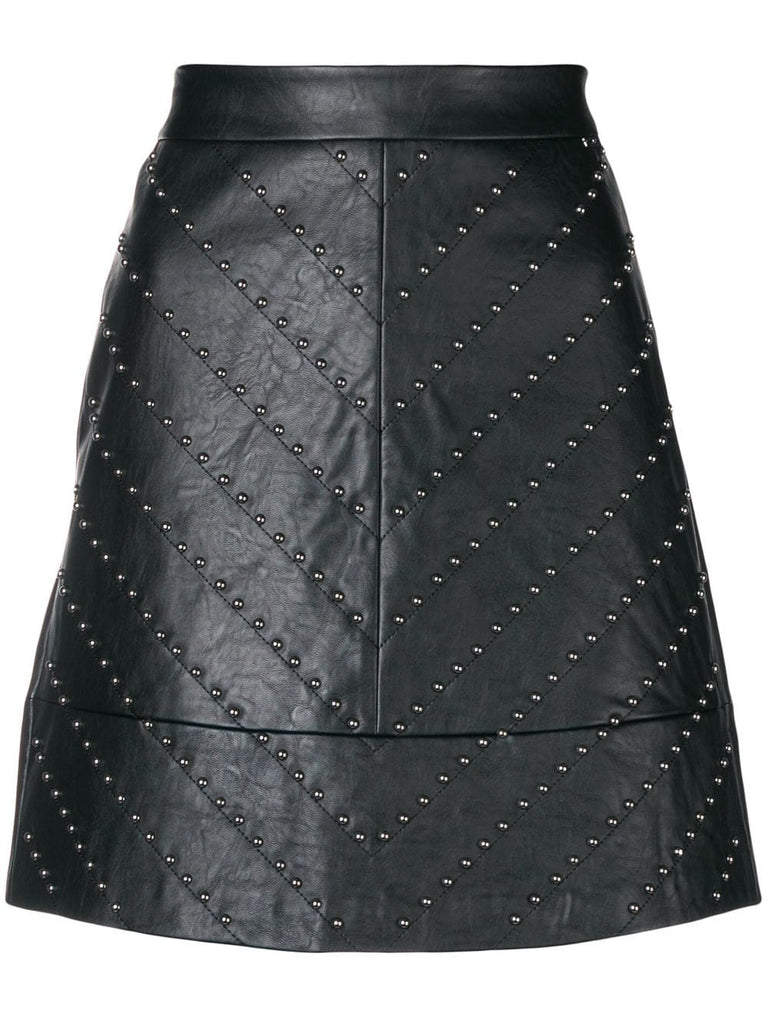 A-line studded skirt