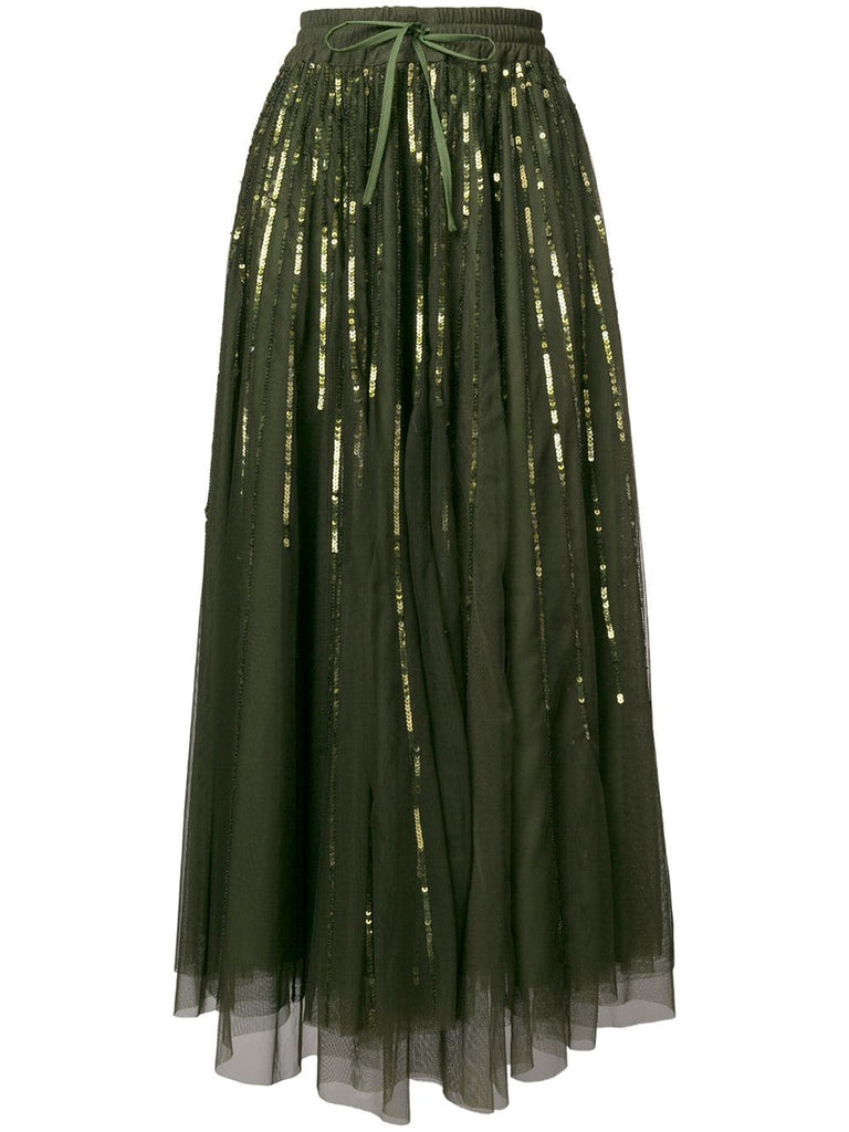 full sequined tulle skirt