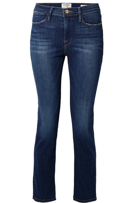 Le High cropped straight-leg jeans