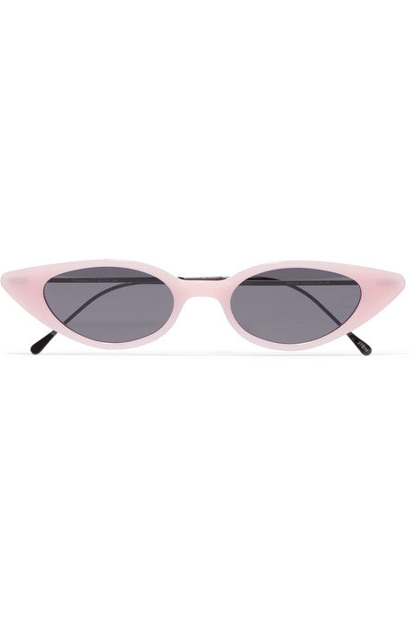 Marianne cat-eye acetate and gunmetal-tone sunglasses