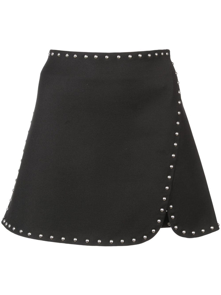 stud detail mini skirt