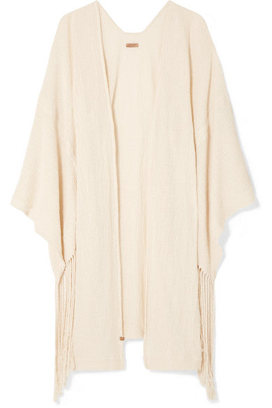 Keyem fringed cotton-gauze kaftan