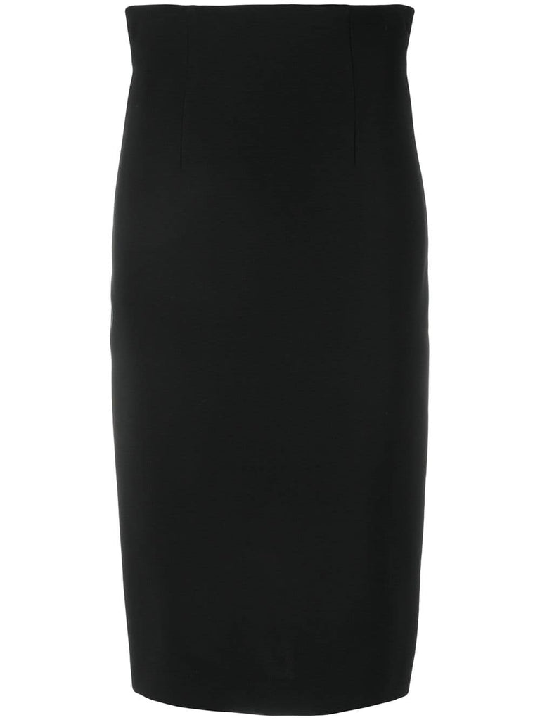 back zip pencil skirt