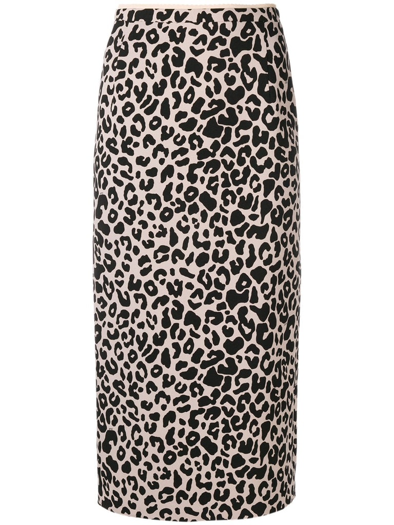 leopard print pencil skirt