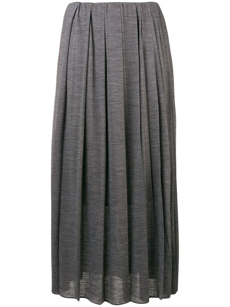 midi pleated skirt