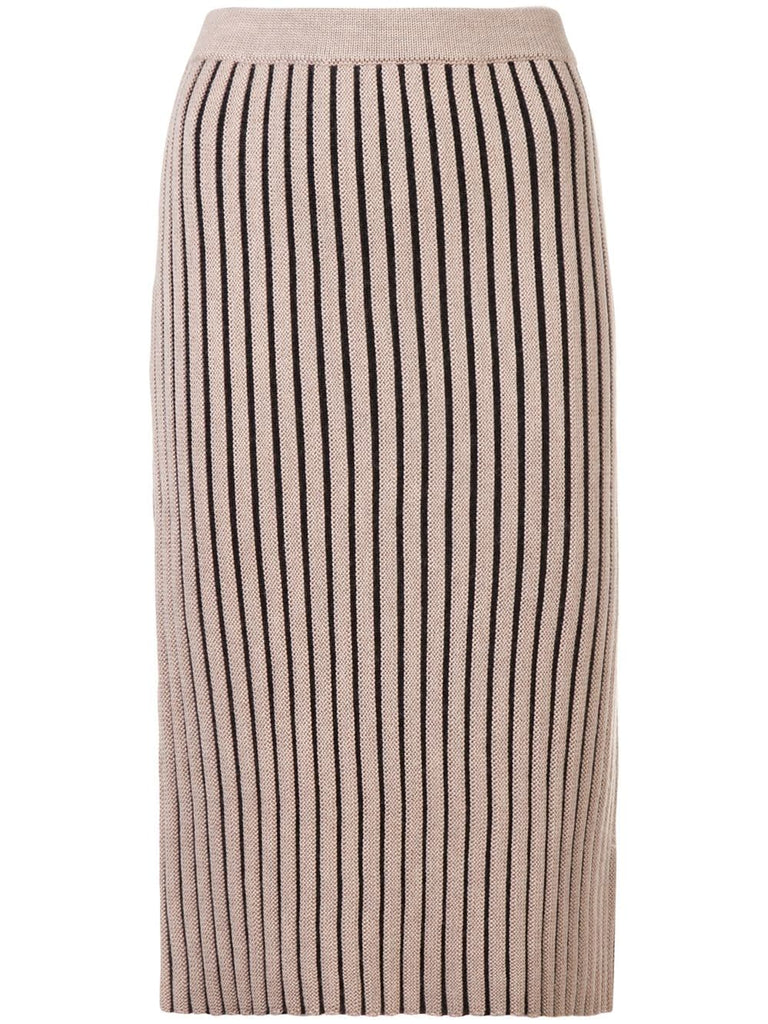 fitted knit skirt