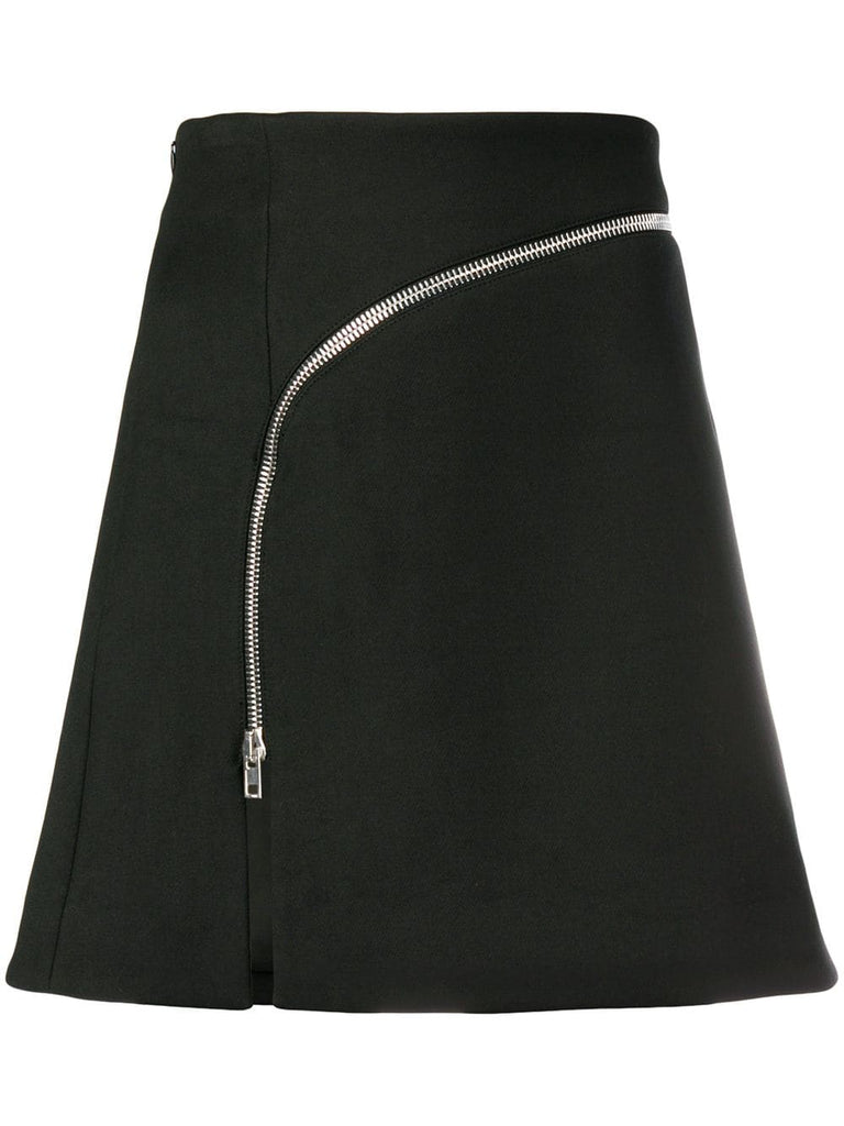 fitted zipped skirt