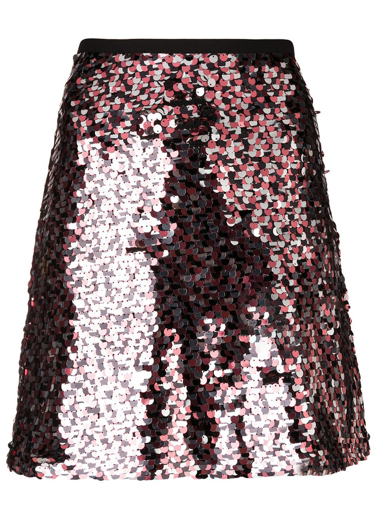 short sequined skirt