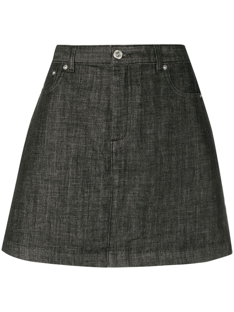 A-line mini skirt