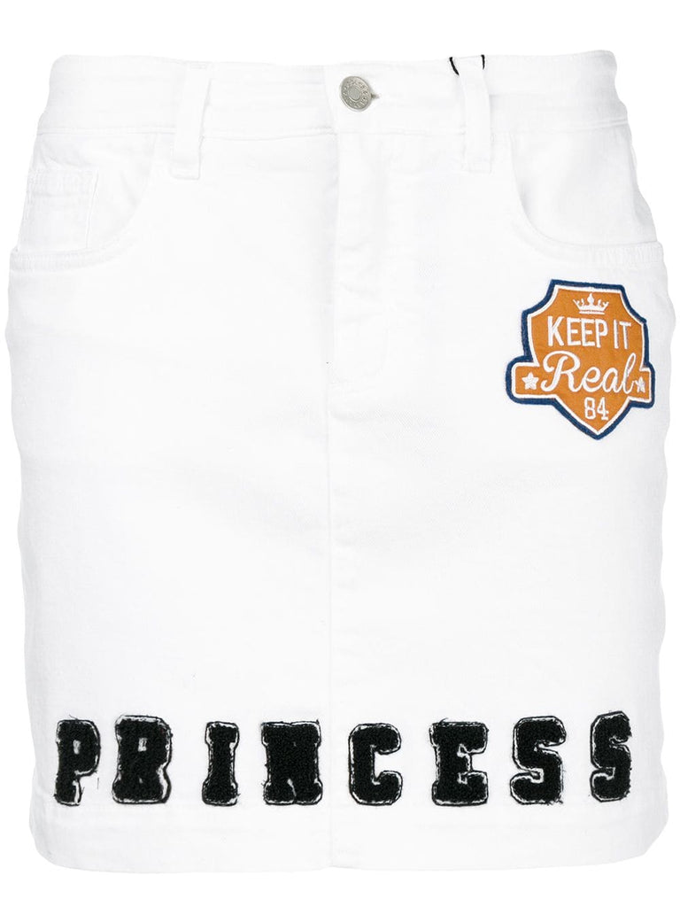 Princess patch letterman skirt