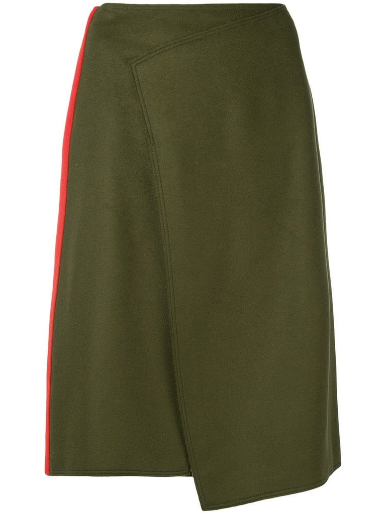 asymmetric side panelled skirt