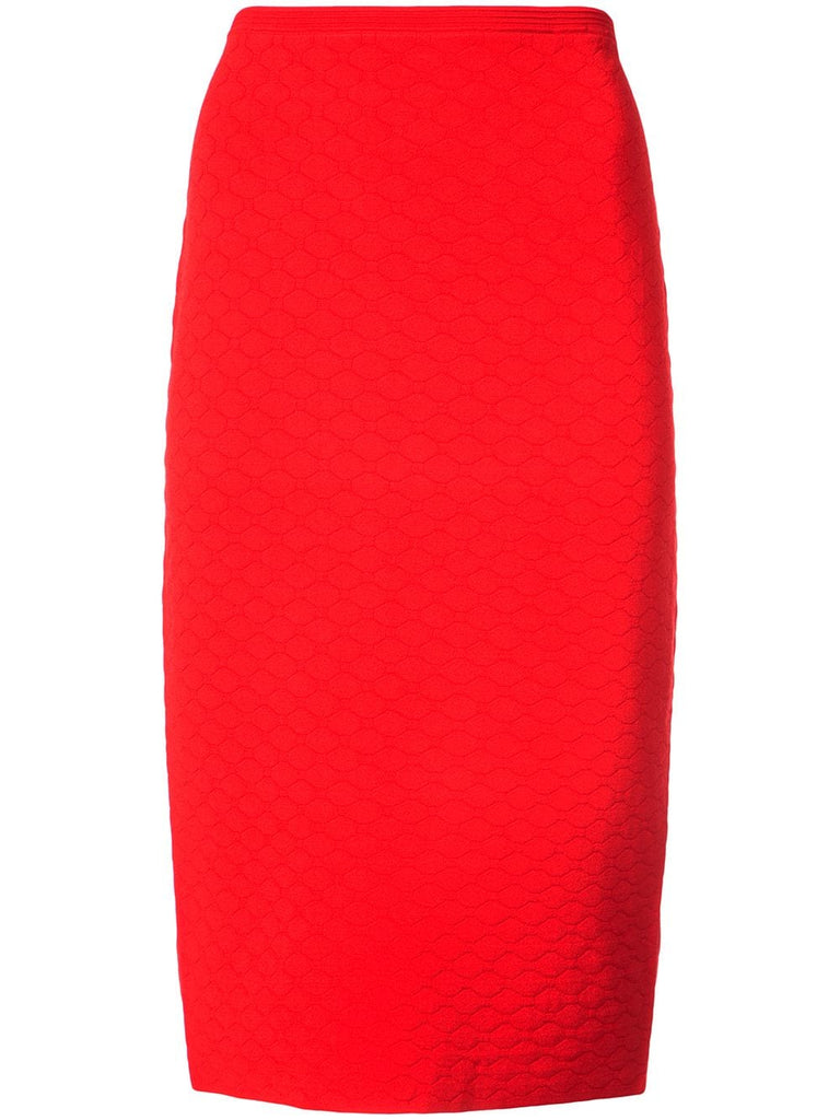 textured pencil skirt