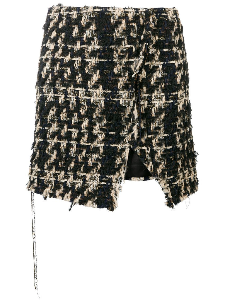 tweed mini skirt