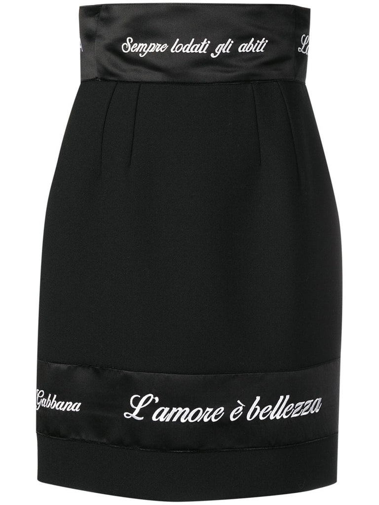 L'amore è bellezza' skirt