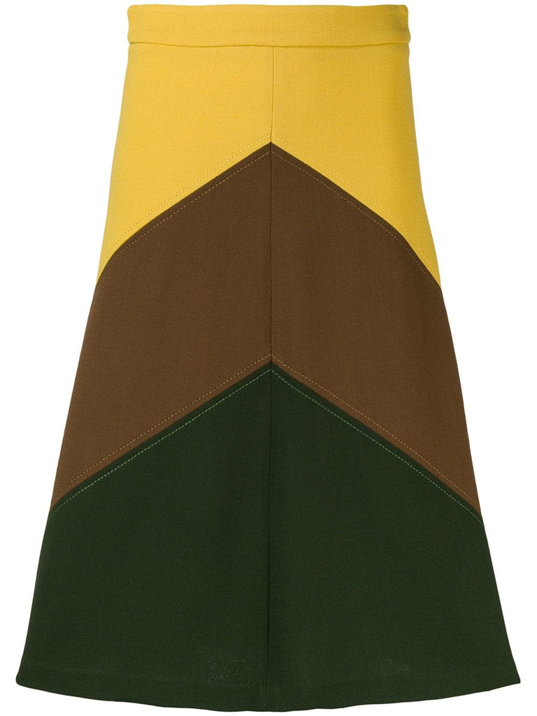 Lachix colour-block skirt