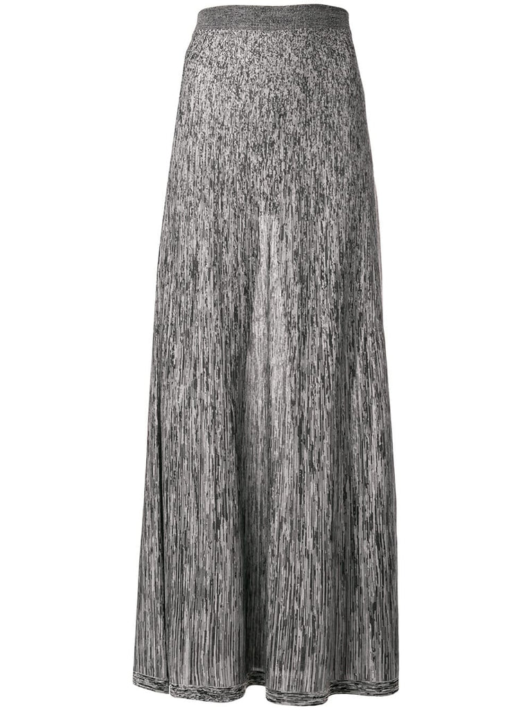 long two-tone skirt