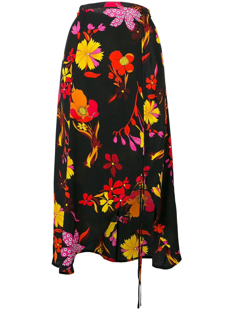 floral drawstring skirt