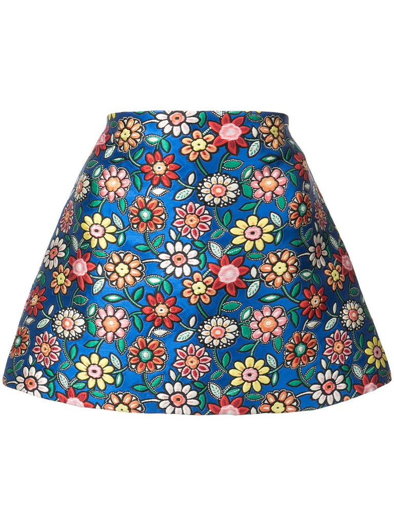 floral embroidery short skirt