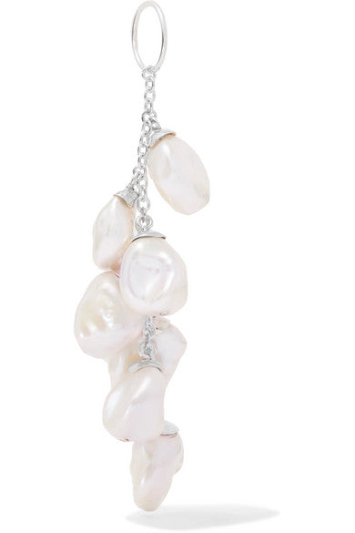 Sterling silver pearl earring