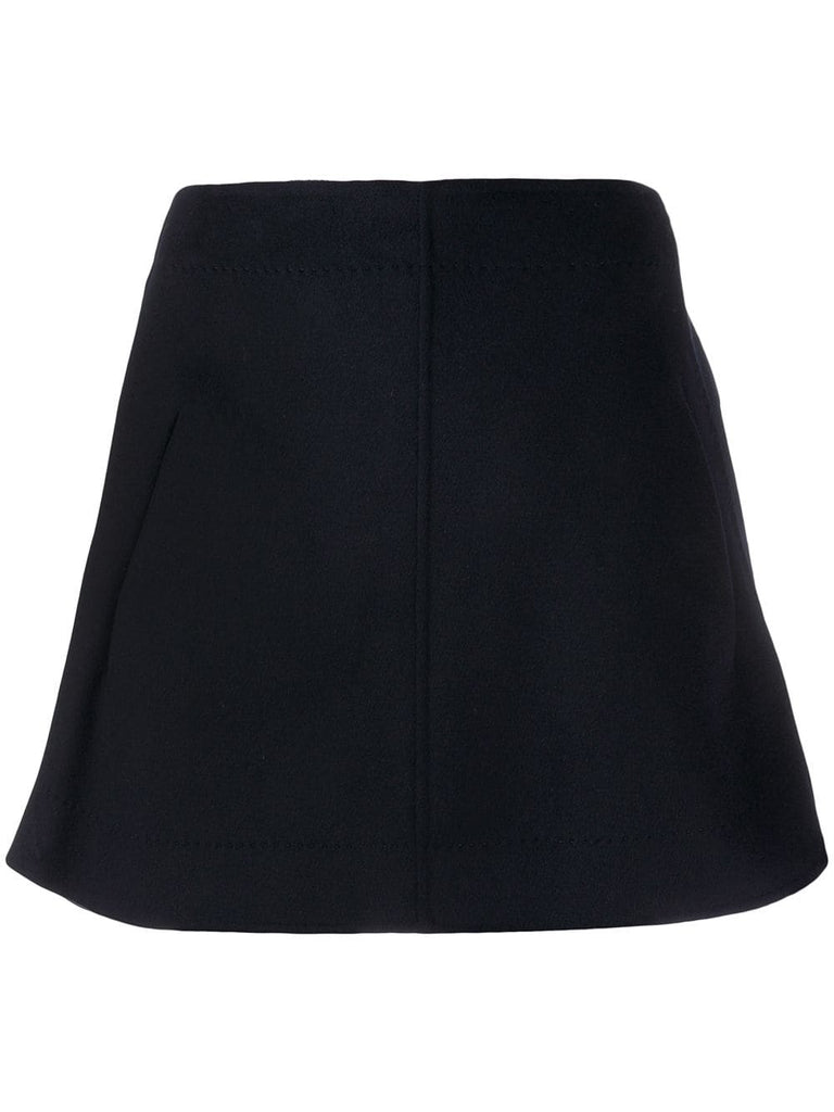 straight A-line skirt