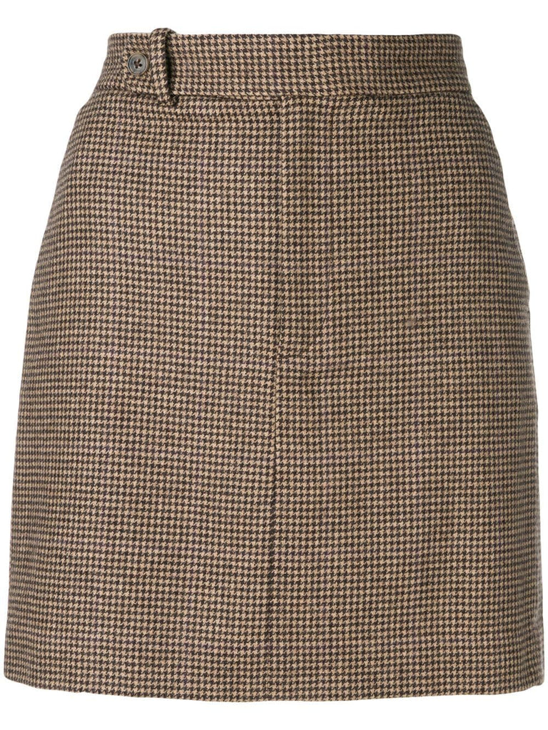 mini houndstooth skirt