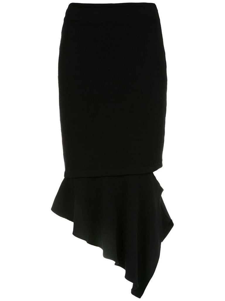 midi asymmetrical skirt