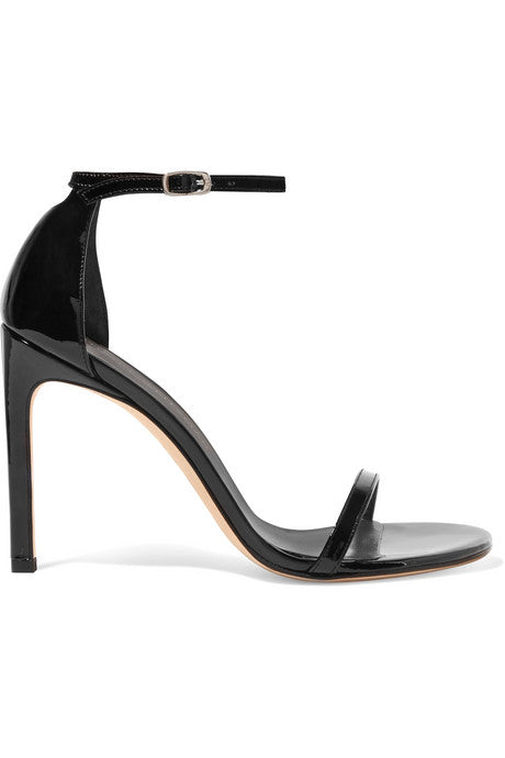 NudistSong patent-leather sandals
