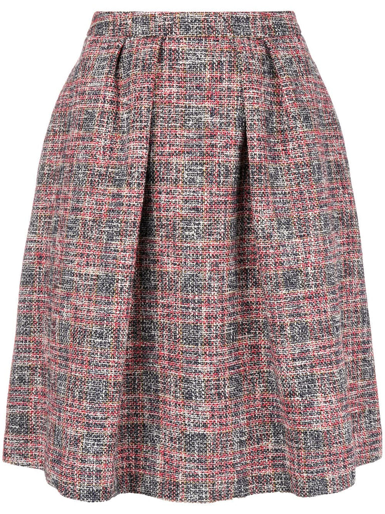 flared tweed skirt