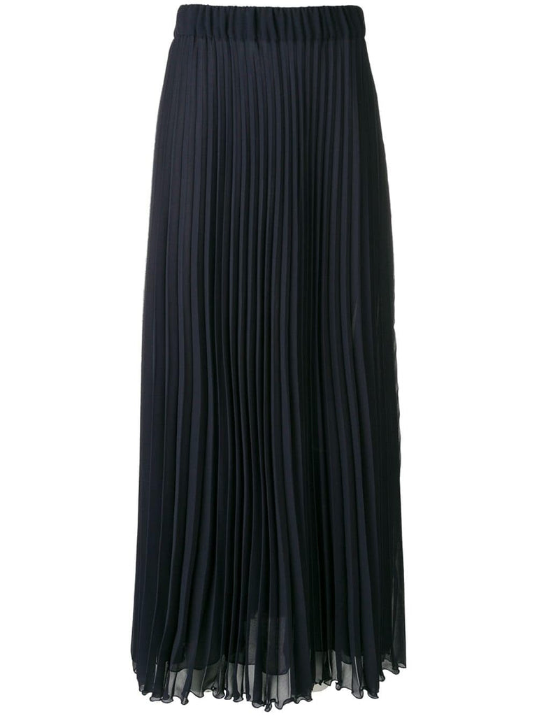 pleated long skirt