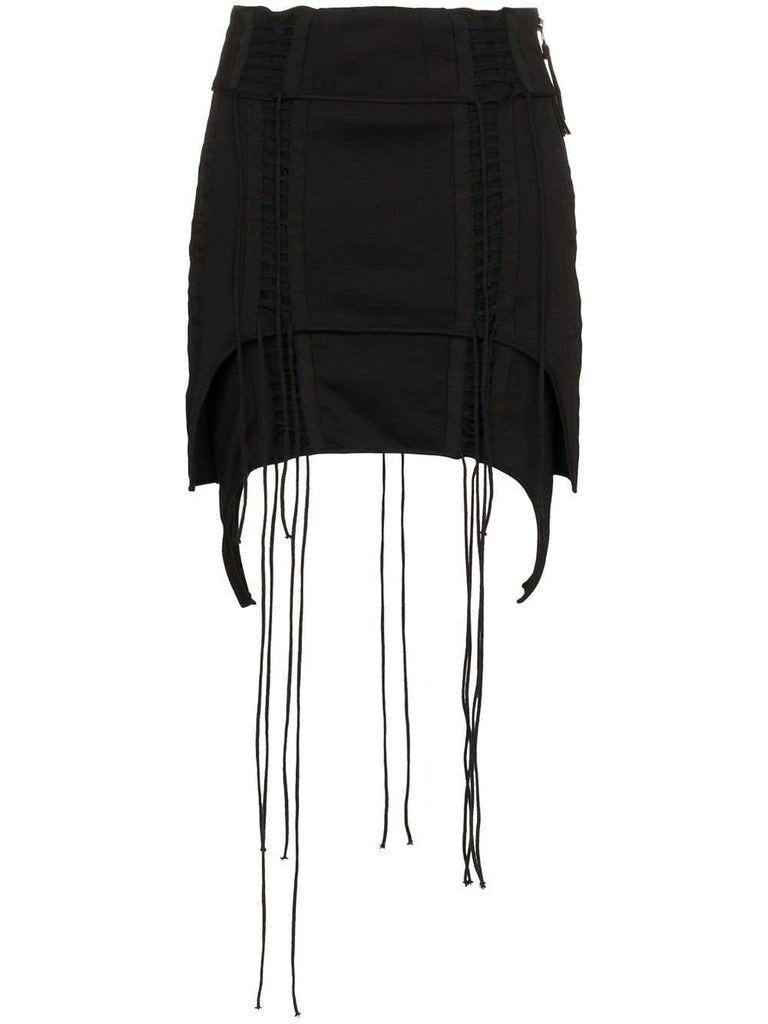 Aviator Asymmetric Mini-Skirt