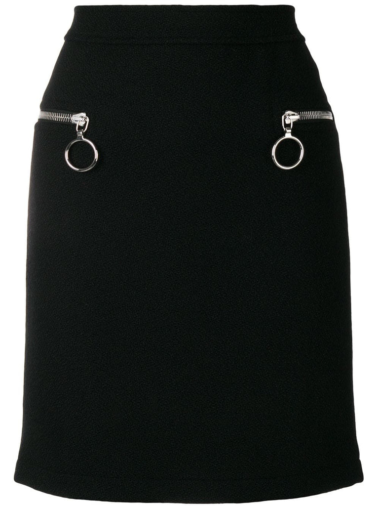 zipped pocket skirt