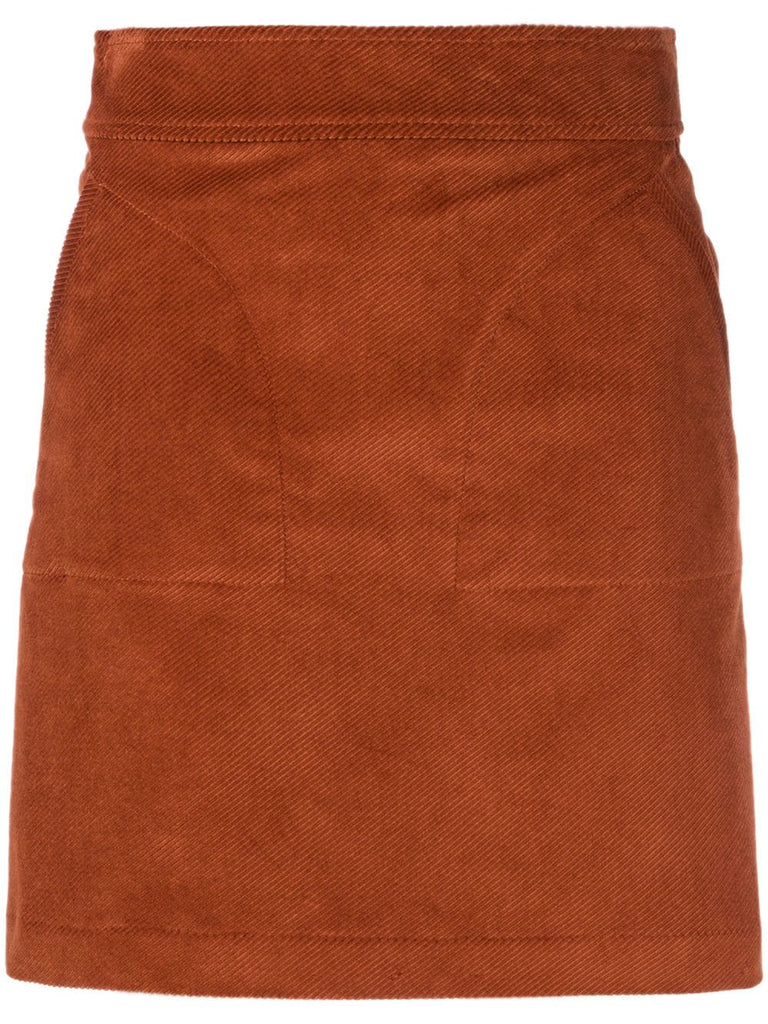 suede mini skirt