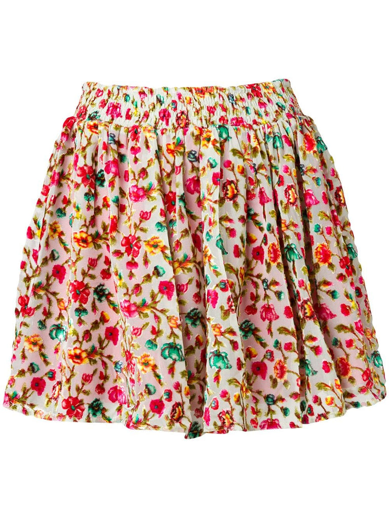 floral print short skirt