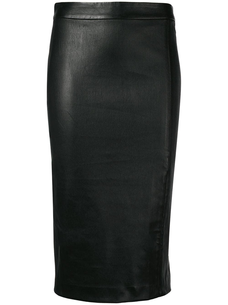 nappa pencil skirt