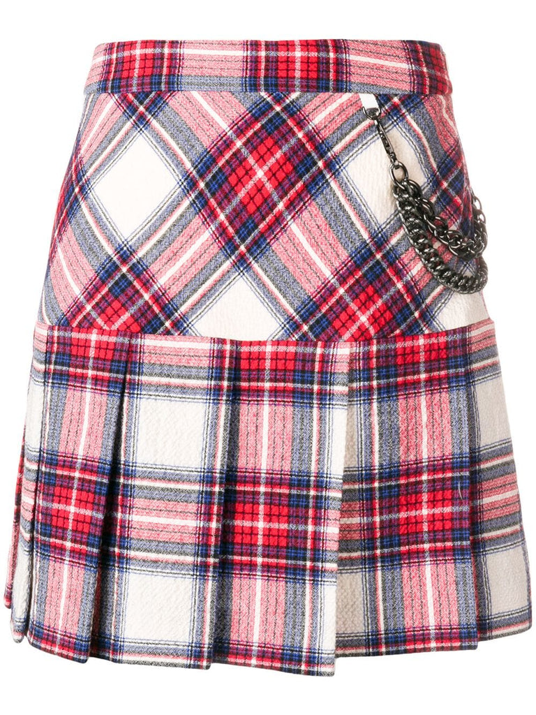 plaid pleated skirt